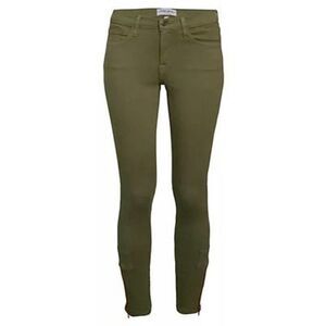 Etienne Marcel Zip-Cuff  Army Green Skinny Jeans